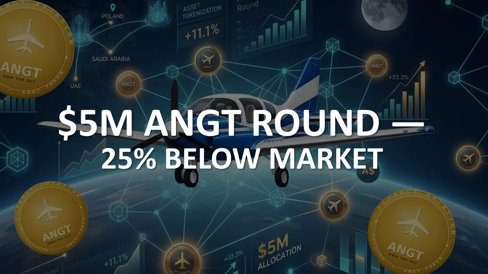 Crown Aero Group Raises $5 Million in ANGT Tokens: Discounts of up to 25% and Unlocking from Day One